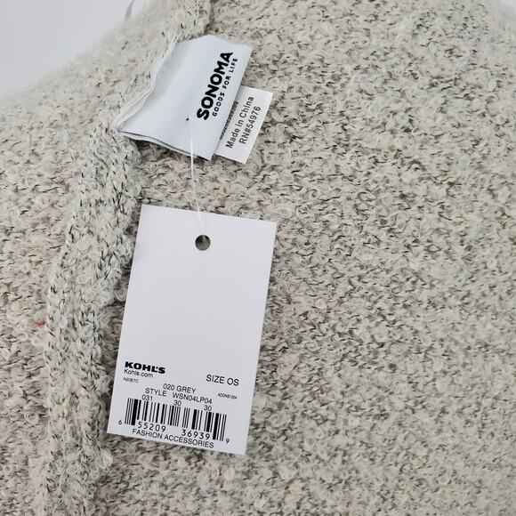 Sonoma Women's One Size Goods For Life Boucle Color‎ Block Ruana Sweater New - Picture 4 of 7